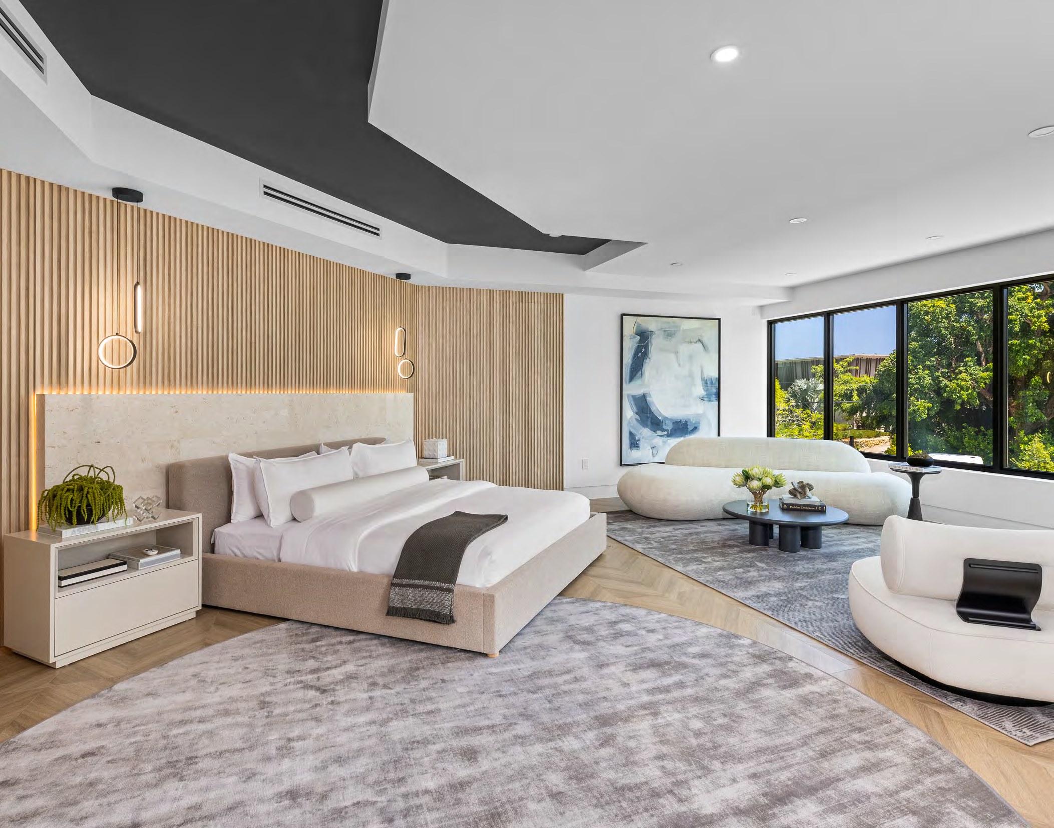 The finished Pinecrest VII master bedroom